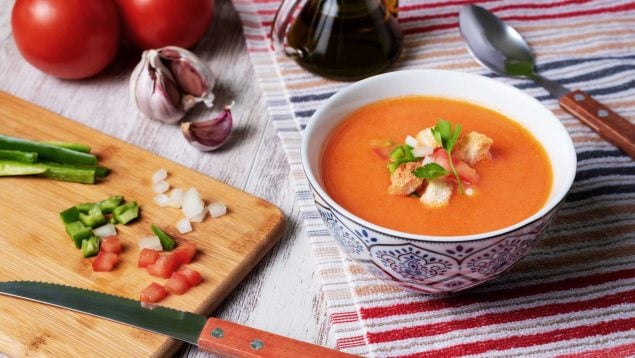 Receta de gazpacho