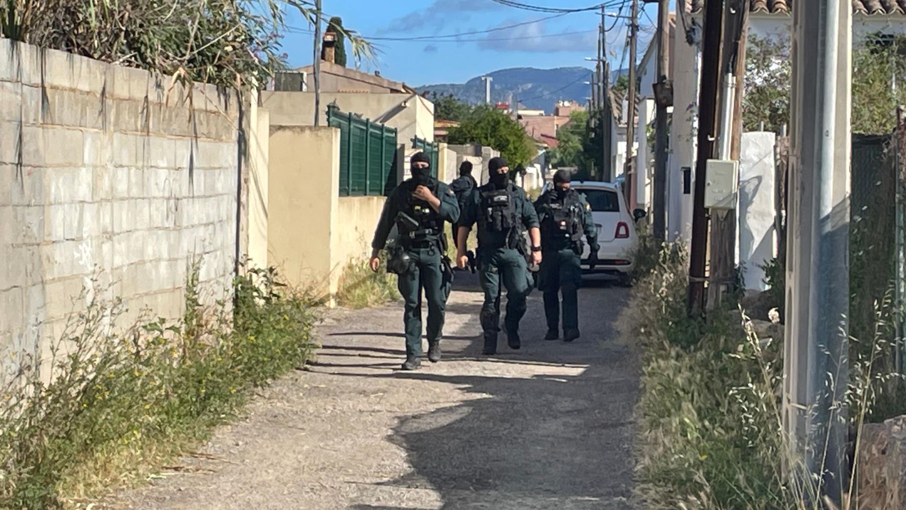 Operativo de la Guardia Civil en Palma.