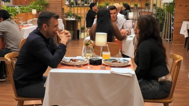 Mariano y Silvia en 'First Dates'. (Mediaset)