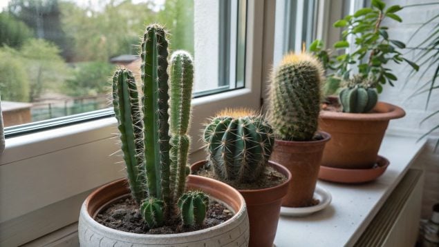 Cactus, plantas, trucos