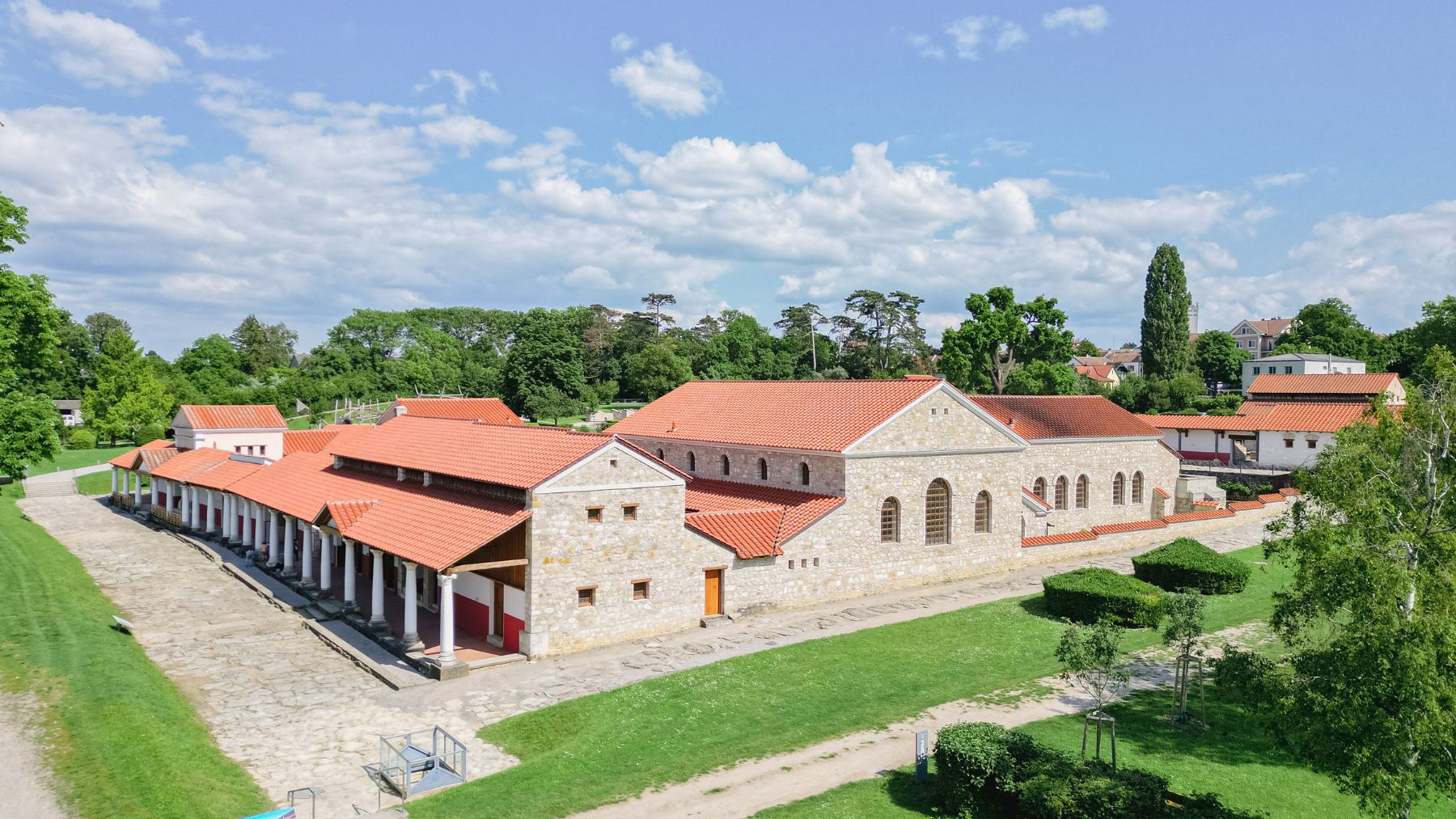 Vista aérea de la ciudad romana de Carnuntum. Foto: Ciudad romana de Carnuntum