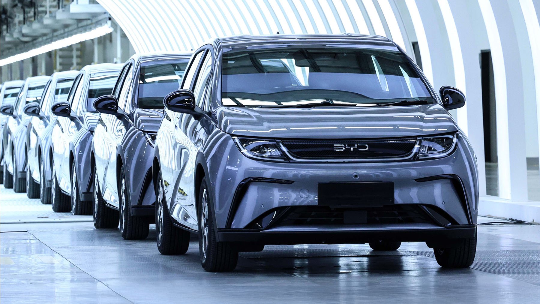Una fábrica de coches de BYD