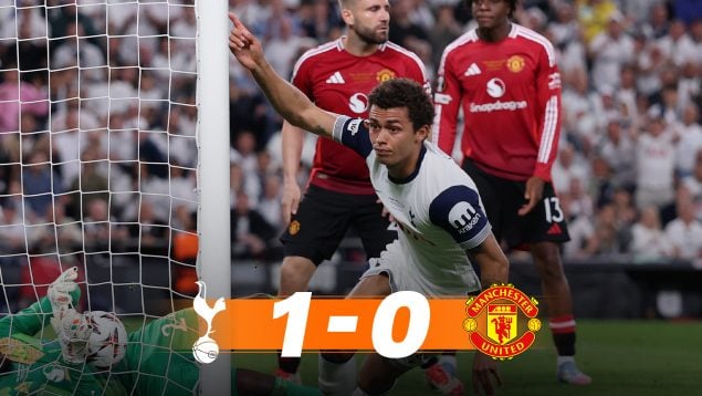 El Tottenham gana la Europa League al Manchester United por accidente
