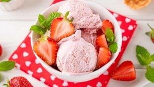 Helado de fresas Thermomix