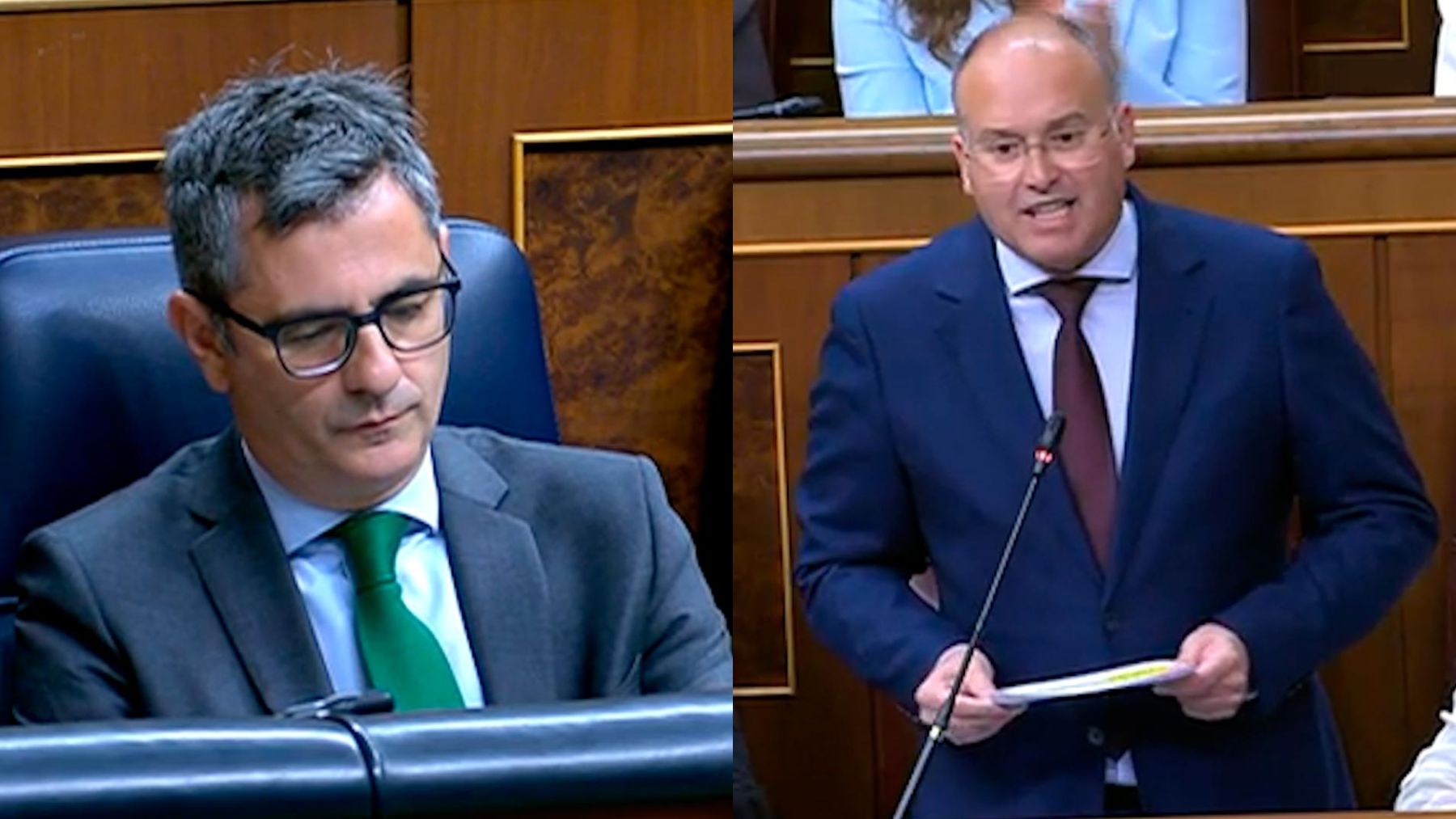 Miguel Tellado y Félix Bolaños.