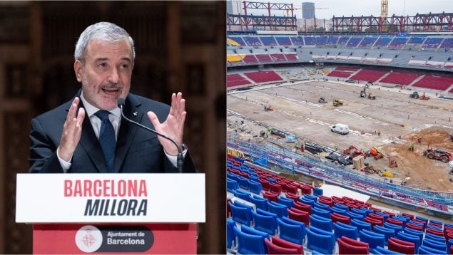 El alcalde de Barcelona enfría el entusiasmo de Laporta con volver al Camp Nou: «No me hagáis avanzar…»