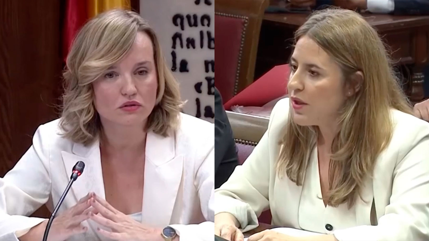 Pilar Alegría y Rocío Dívar.