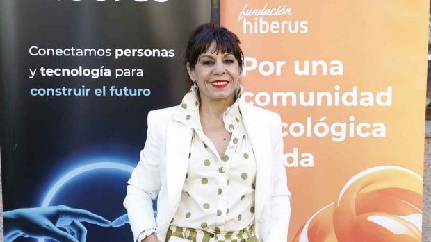 Cristina Medina durante la presentación Oncolomeeting (Foto: Gtres).