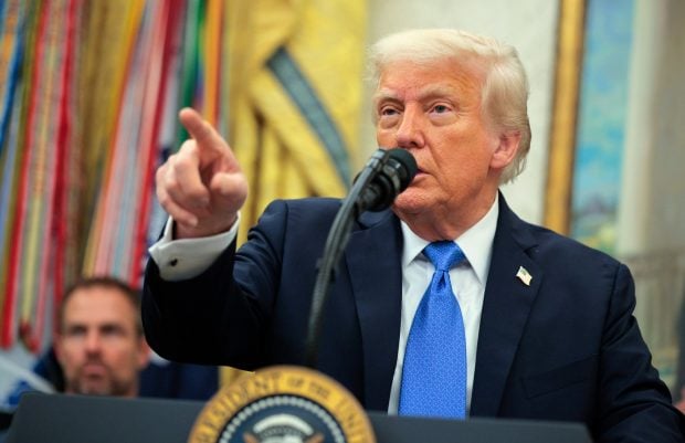 El presidente de EEUU, Donald Trump, en el Despacho Oval. (Getty)