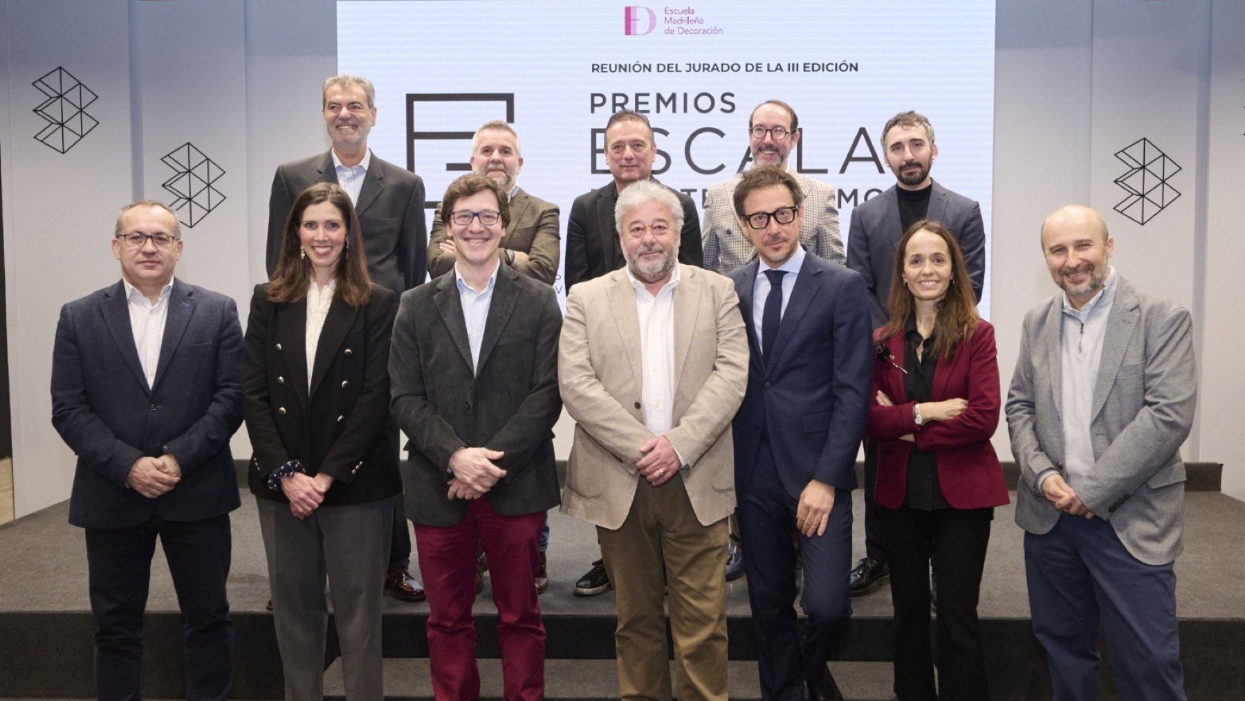 Los galardonados en los Premios Escala de interiorismo.