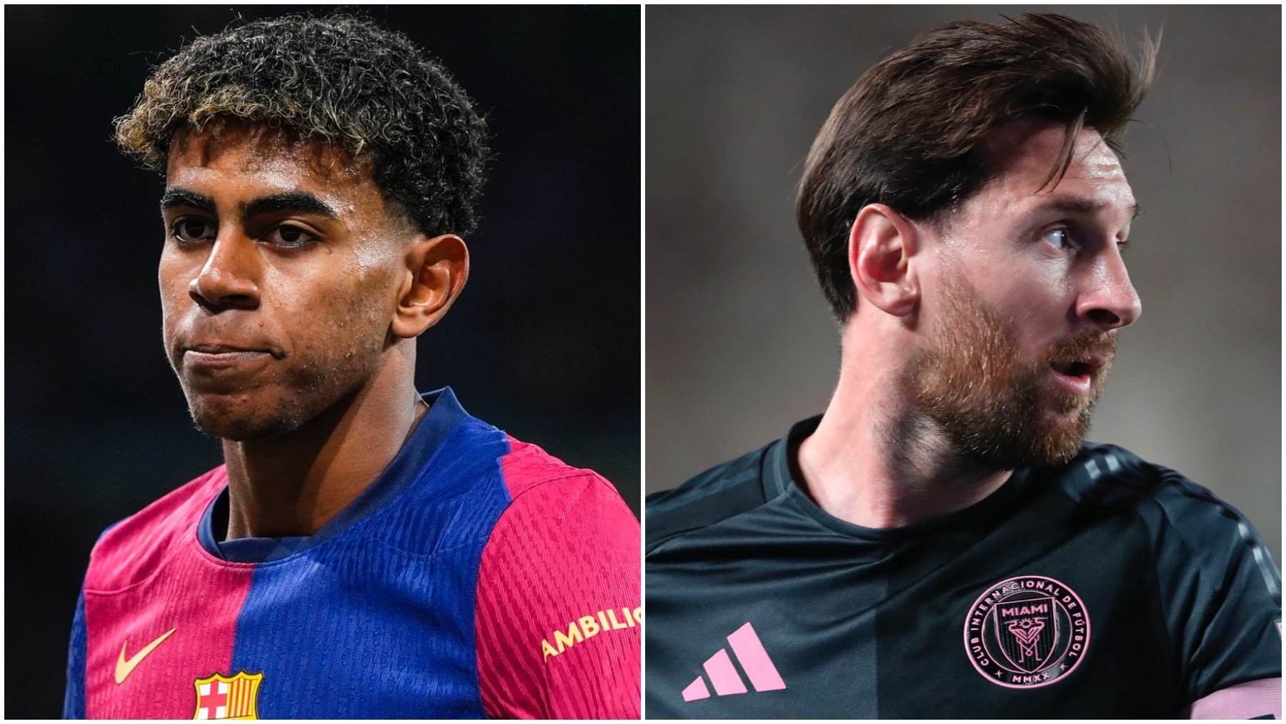Lamine Yamal y Leo Messi. (EP – EFE)
