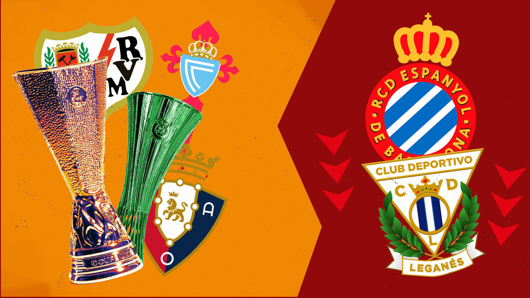 Rayo, Celta y Osasuna buscan Europa; Espanyol y Leganés la permanencia.