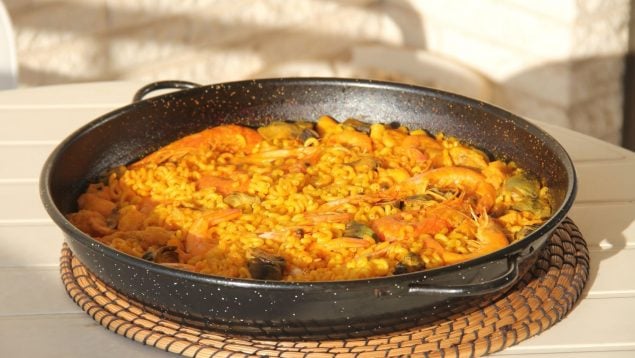 Calcular la cantidad del arroz para la paella