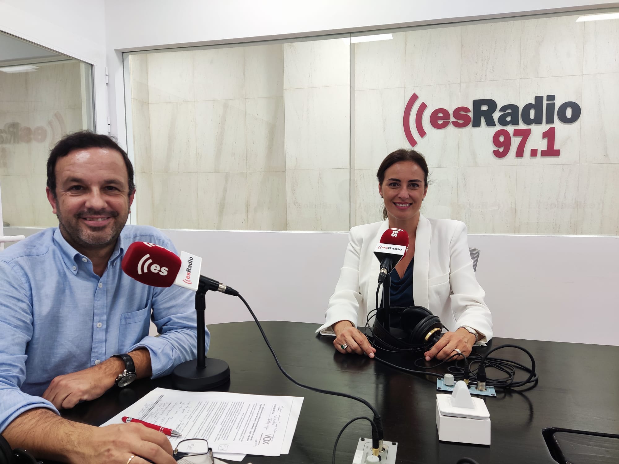 Idoia Ribas con Gabriel Torrens.
