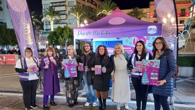 Punto violeta en Jerez.