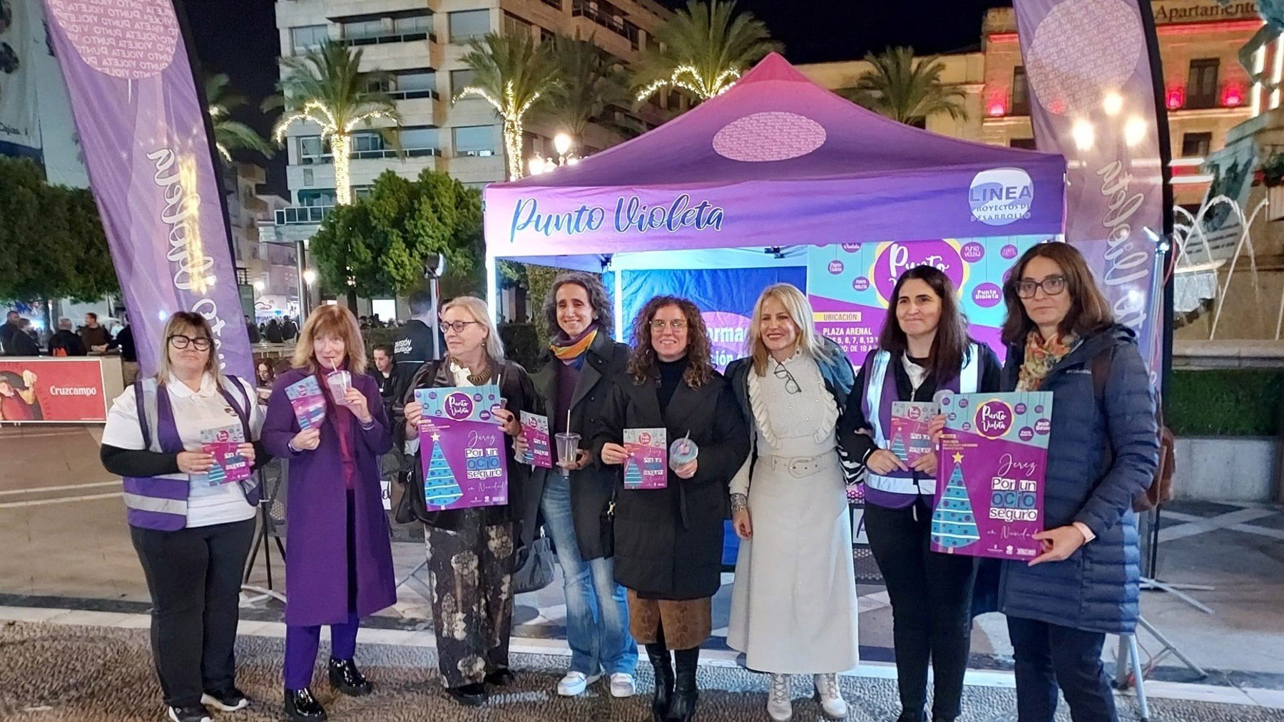 Punto violeta en Jerez.