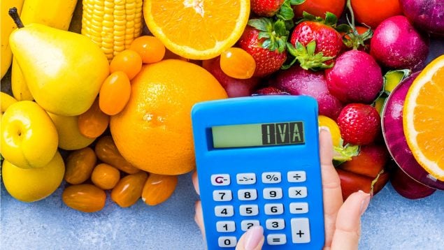 rebaja del IVA, manzanas, supermercados naranjas,