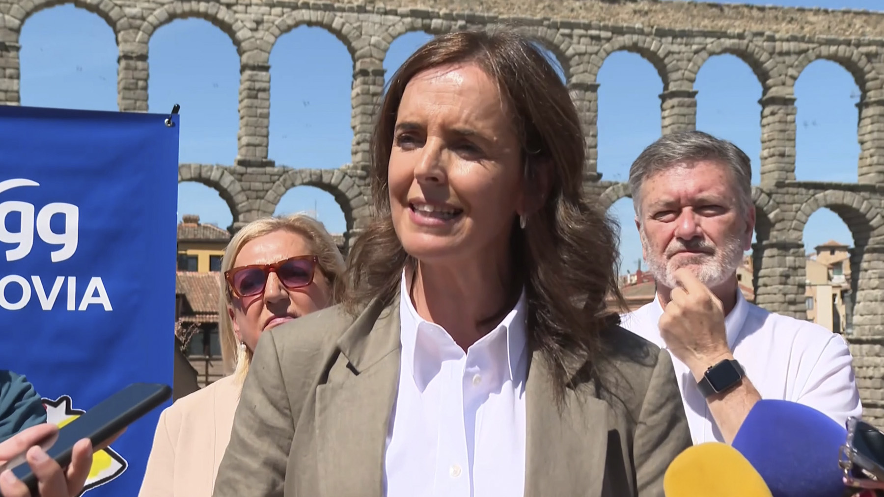 Carmen Fúnez este domingo en Segovia.