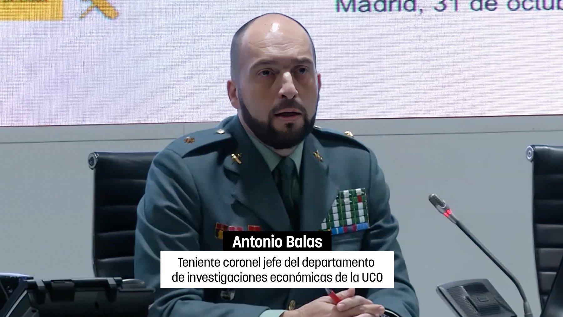 Antonio Balas, teniente coronel jefe del departamento de investigaciones económicas de la UCO. (AVA)