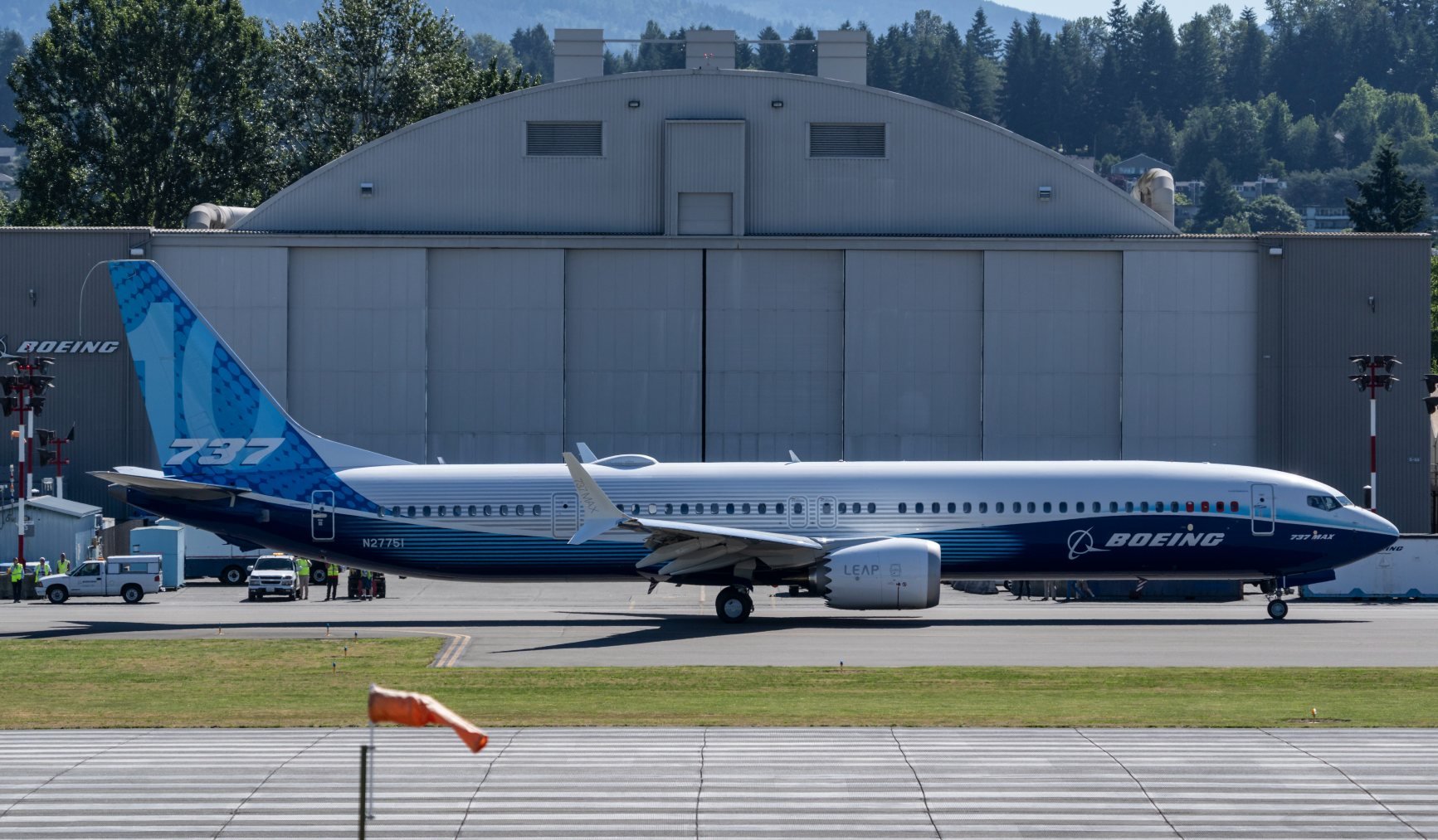 Un avión 737 Max de Boeing. (Getty)