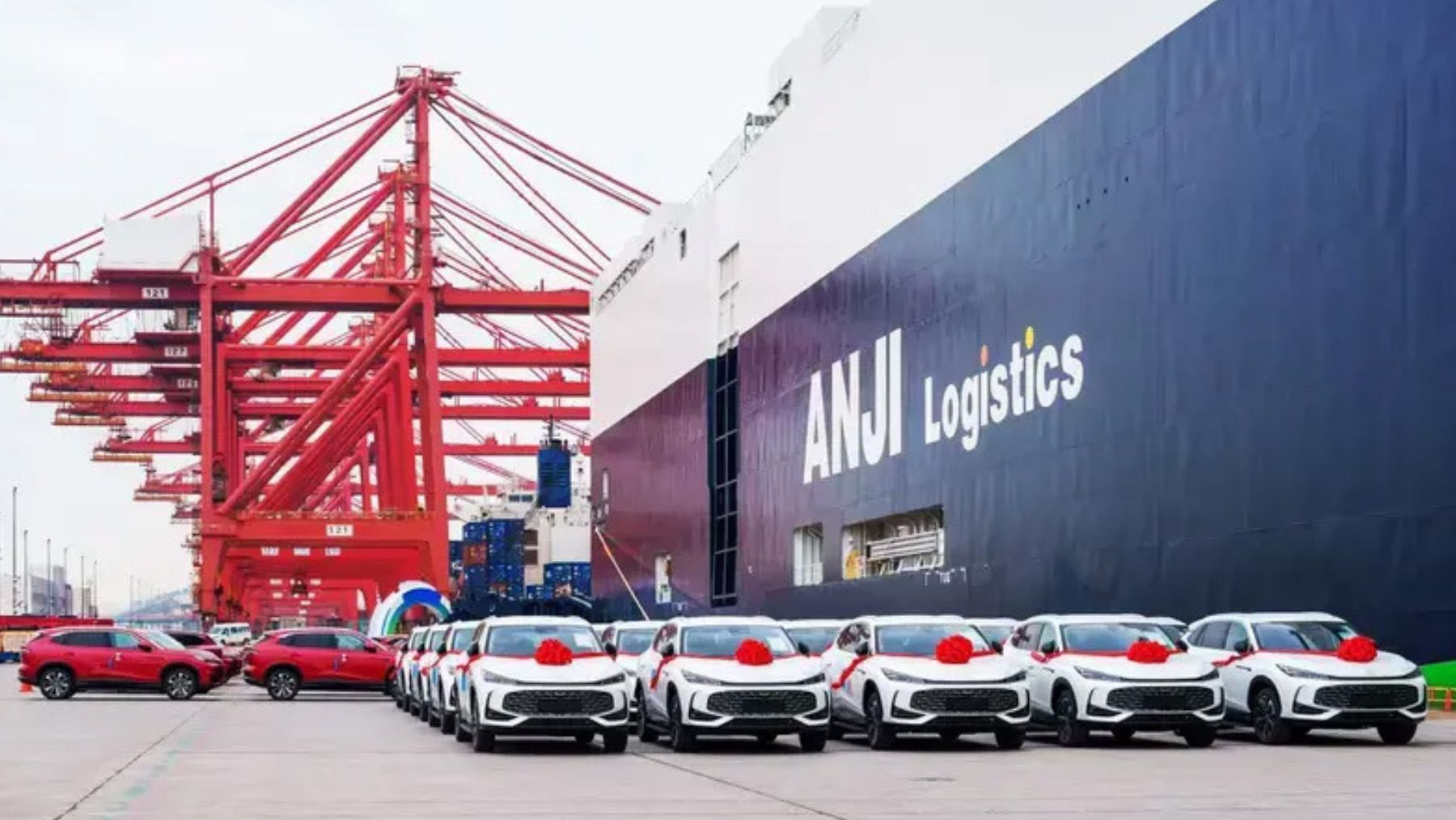 La flota de SAIC Anji Logistics