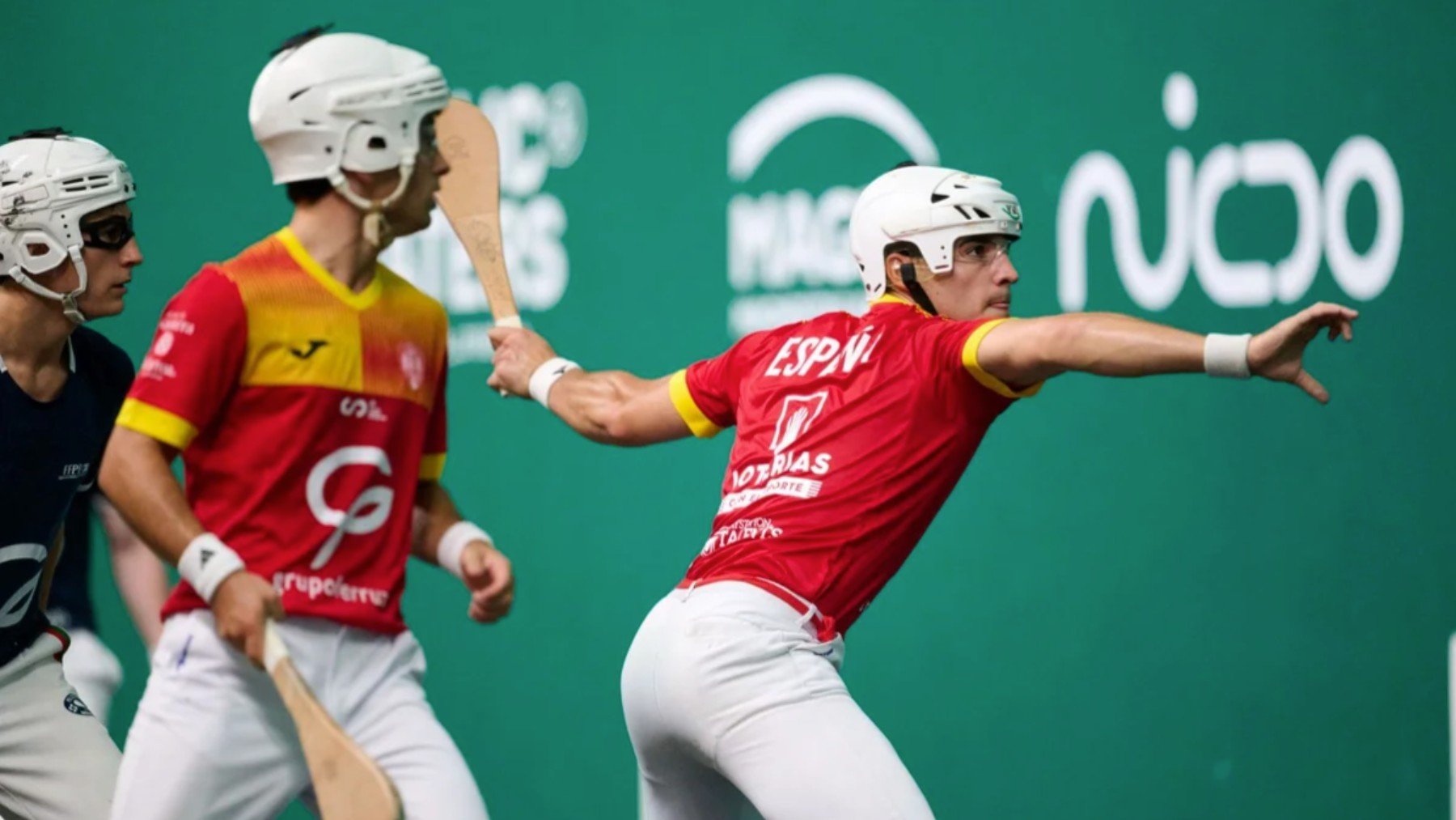 Un partido de pelota vasca de la selección española, en una imagen de archivo. (IFPV)