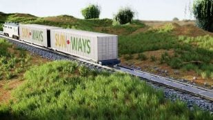 Sun-Ways propone emplear el espacio existente entre las vías del tren para instalar paneles solares.