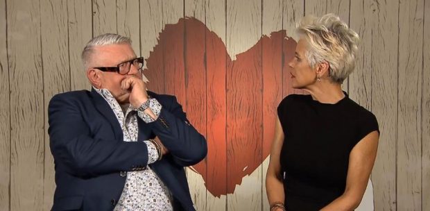 Tomeu y María en la decisión final de 'First Dates'. (Mediaset)