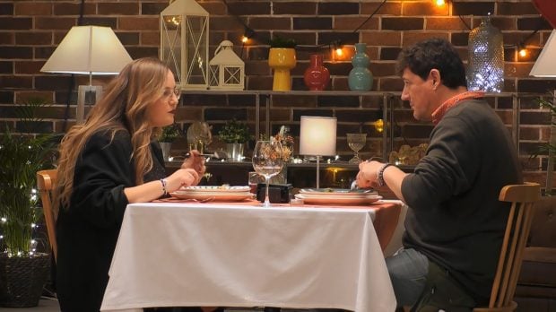 Alba y David en First Dates. (Mediaset)