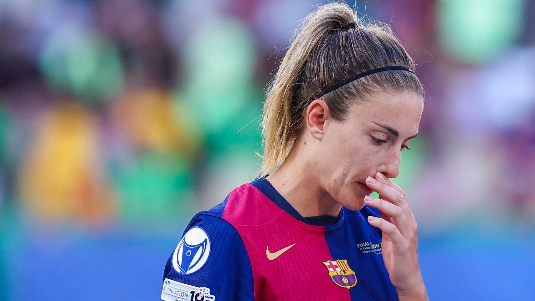 Alexia Putellas tras el varapalo en Champions League. (EFE)
