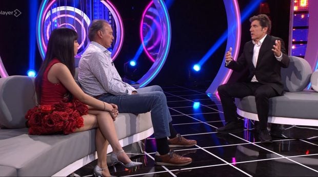 Melani, Bertín Osborne y Manel Fuentes en Tu cara me suena (Atresmedia).