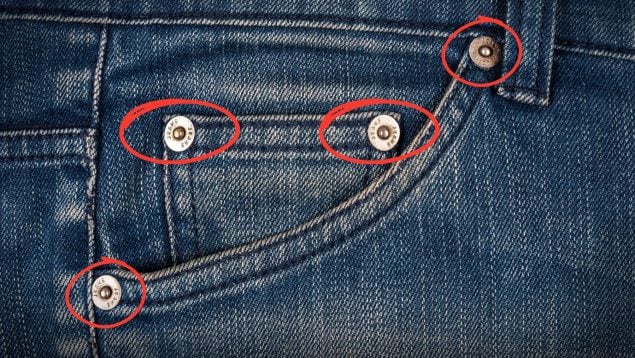 botones vaqueros, botones jeans,