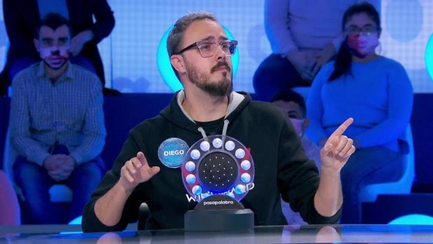 Diego Arjona en una de sus visitas a Pasapalabra (Atresmedia).