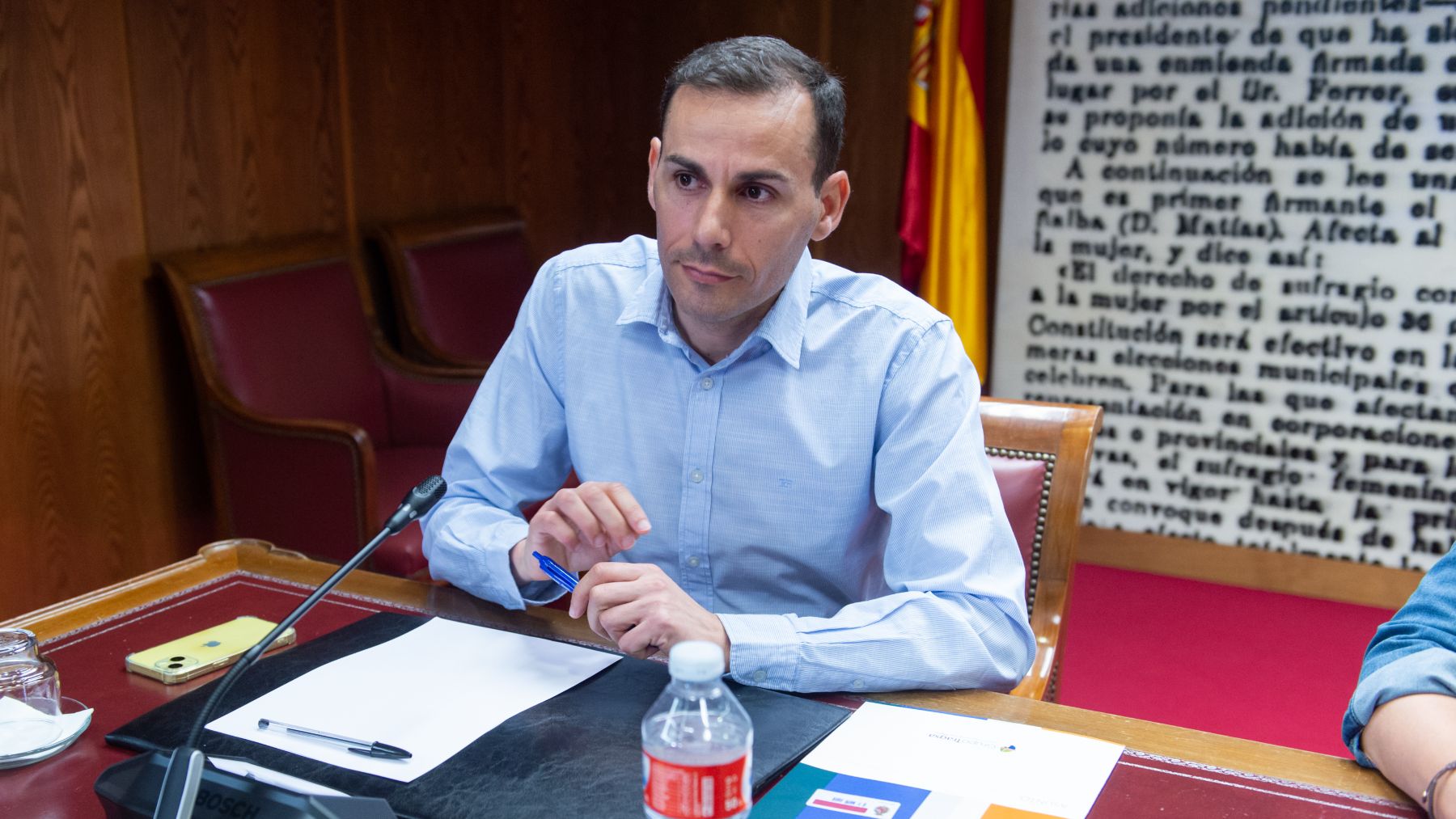 Sergio Bote, controller de Tragsatec, en el Senado. (EP)