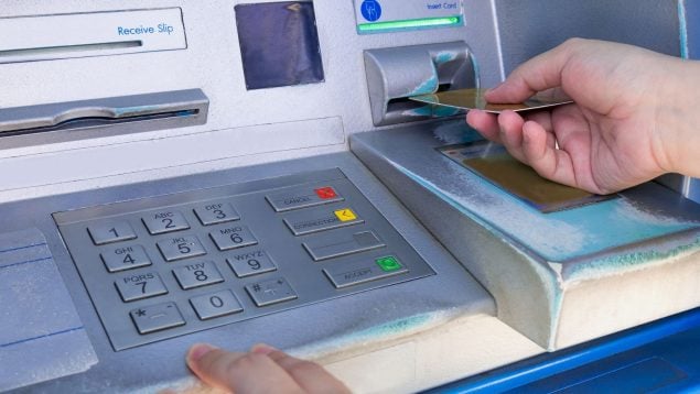 Un cajero automático