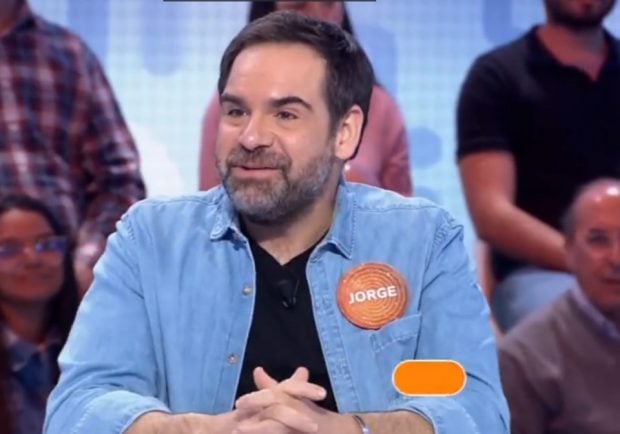 El actor Jorge Usón en el plató de Pasapalabra (Atresmedia).