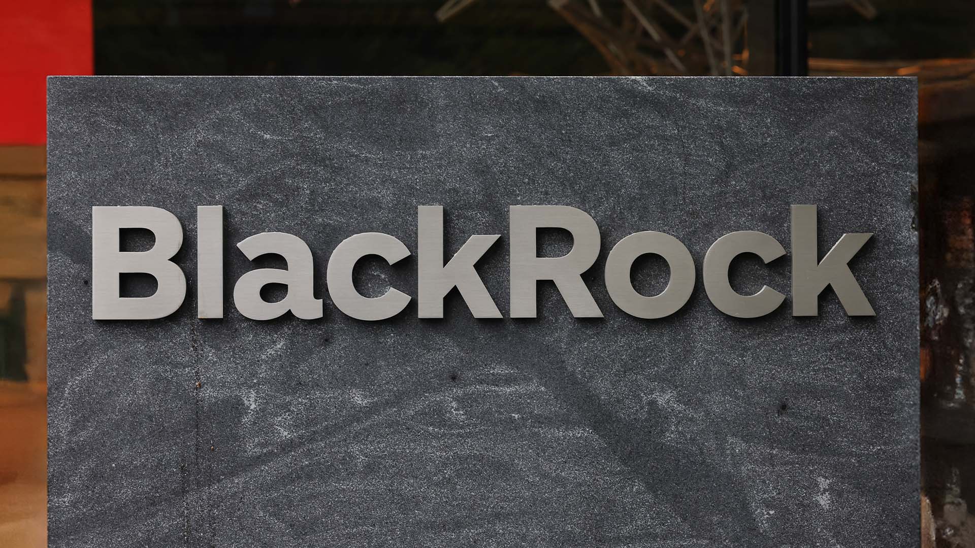 El logotipo del fondo de inversión, BlackRock.