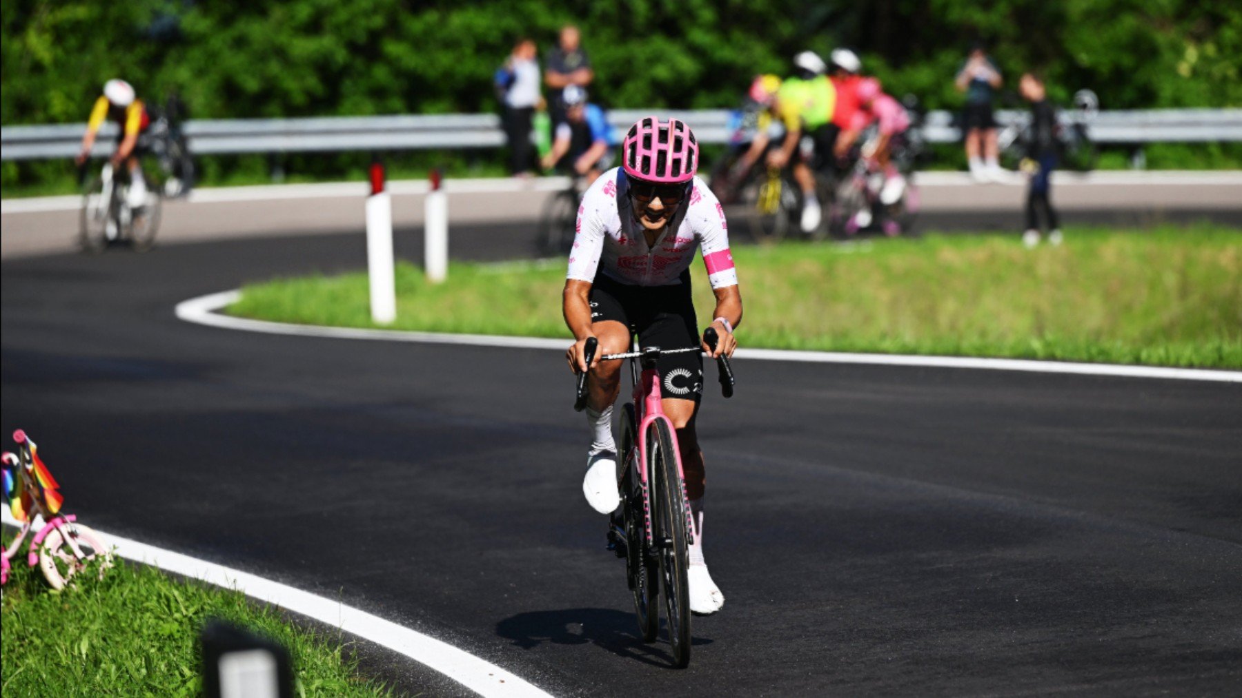 Richard Carapaz, en San Valentino. (EF Education)