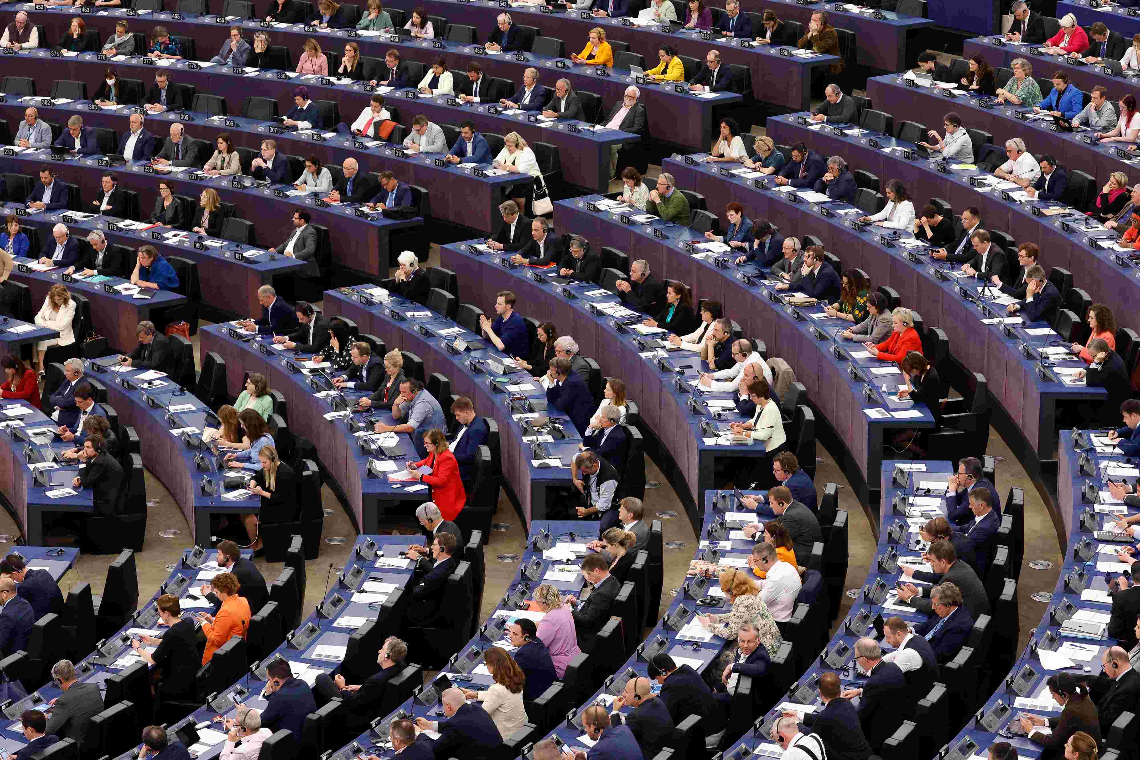 Sesión del Parlamento Europeo. (Foto: Efe)