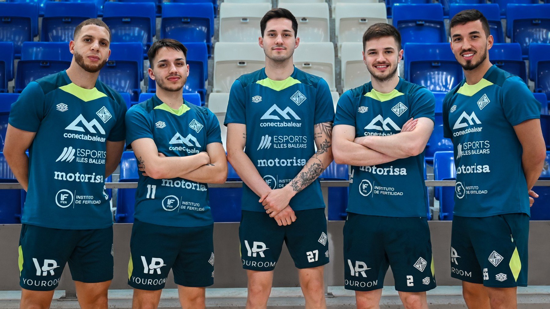 Charuto, David Peña, Ernesto, Henrique y Marcelo posan en Son Moix (1)