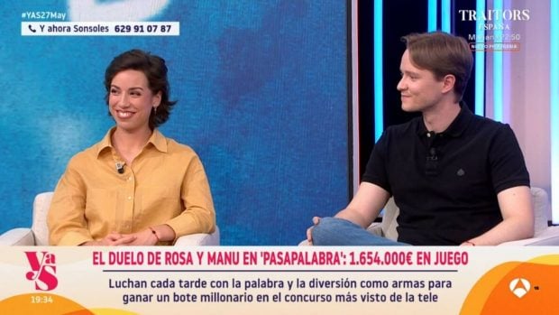 Rosa Rodríguez y Manu en 'Y ahora Sonsoles '. (Atresmedia)