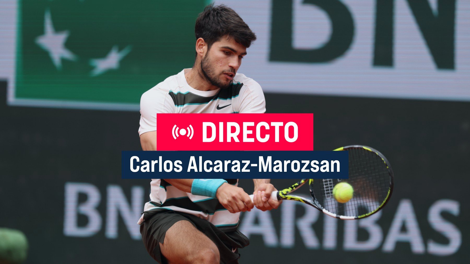 Carlos Alcaraz se miden a Fabian Marozsan en segunda ronda de Roland Garros.