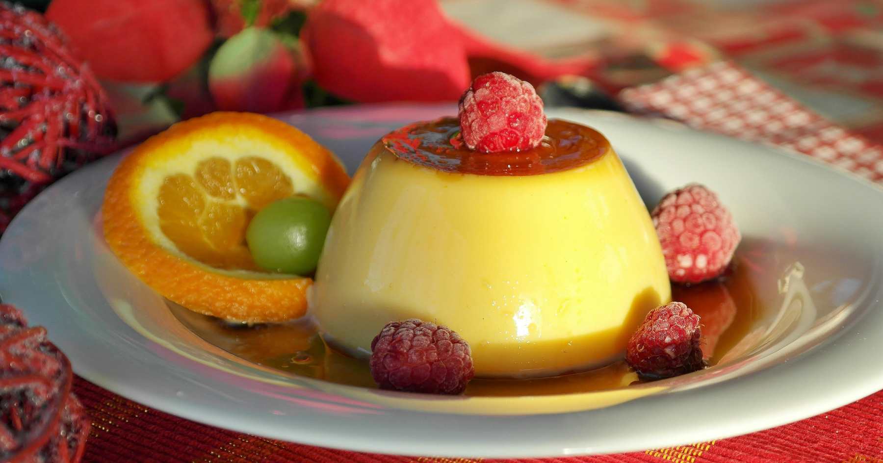 Flan de huevo.