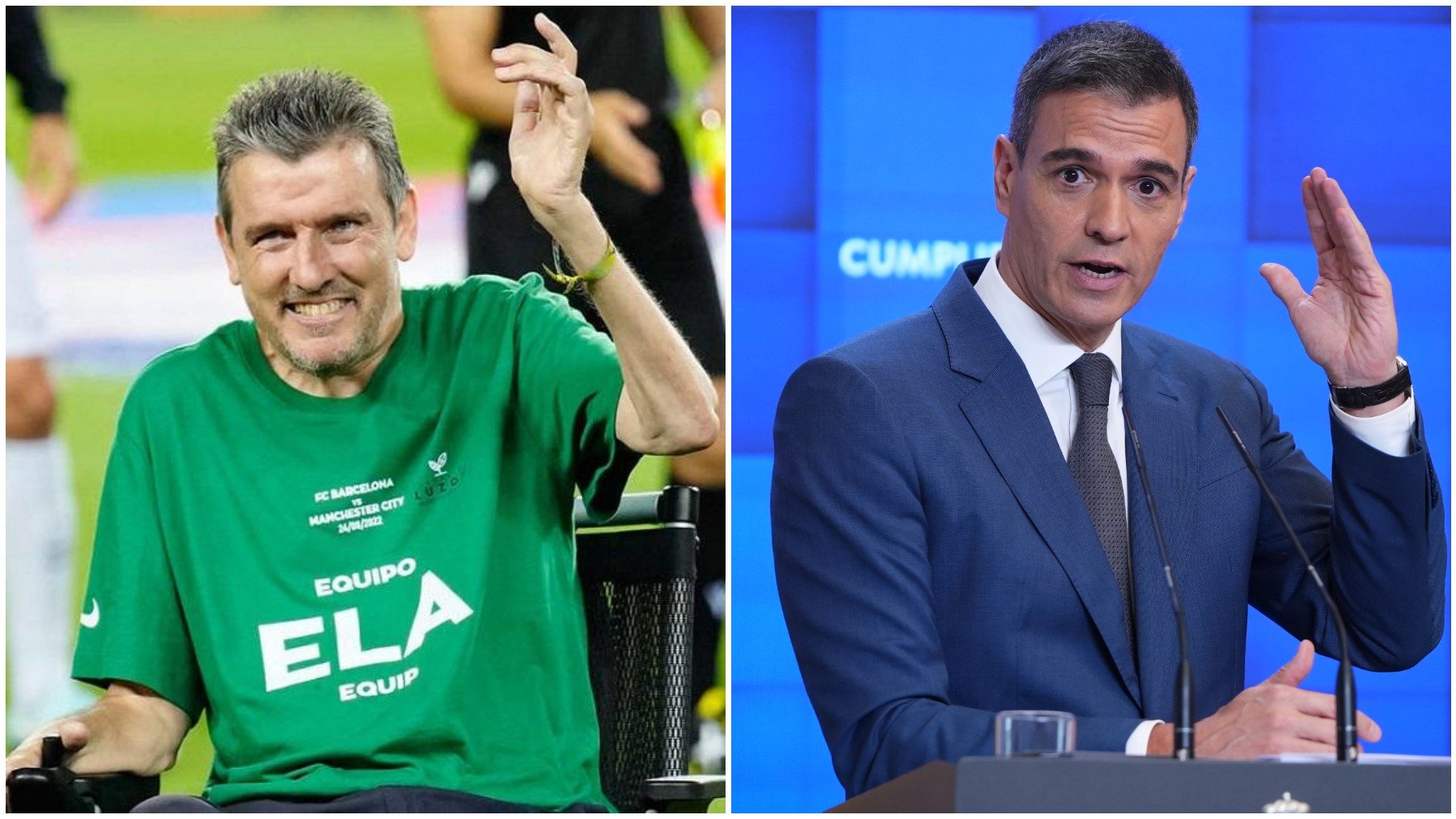 Juan Carlos Unzué lidera la lucha contra el ELA en España.