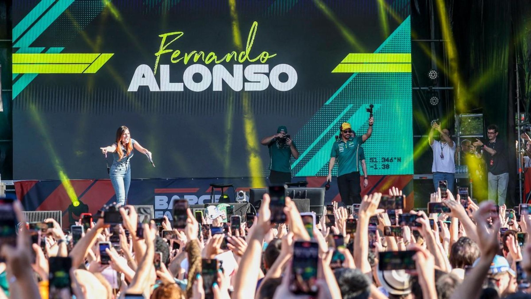 Alonso en Barcelona.