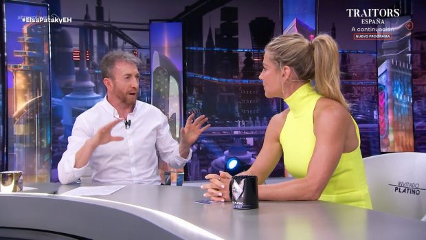 Pablo Motos y Elsa Pataky en El Hormiguero (Atresmedia).