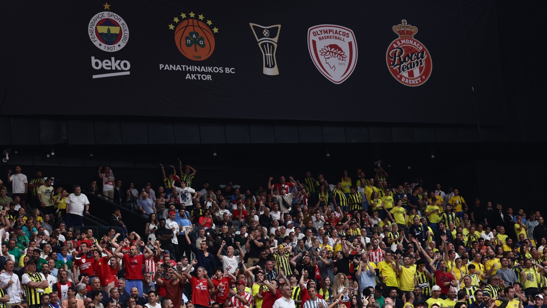 Imagen del pabellón de Abu Dabi en la Final Four de la Euroliga. (Getty)
