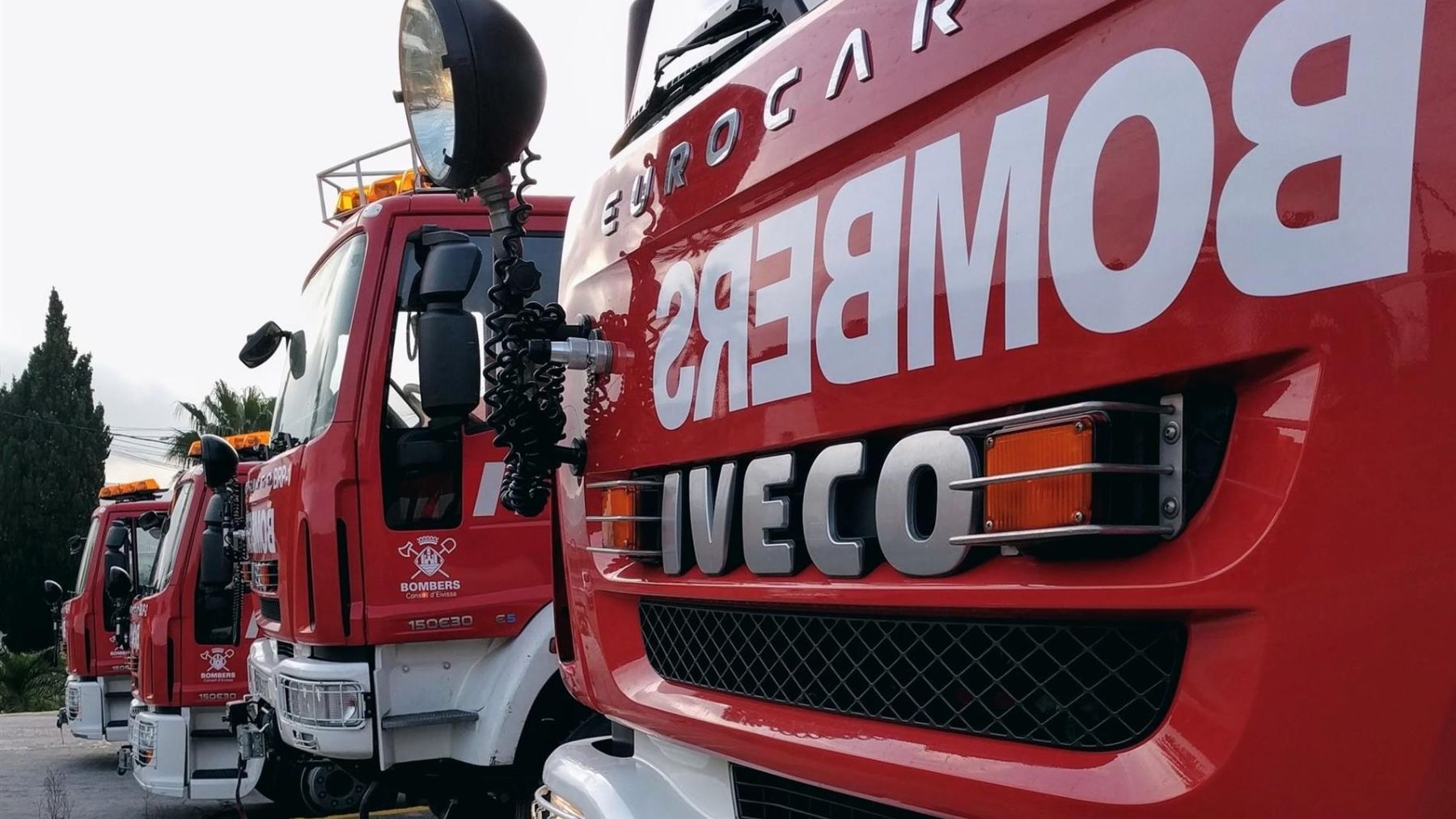 Camiones de Bomberos de Ibiza.