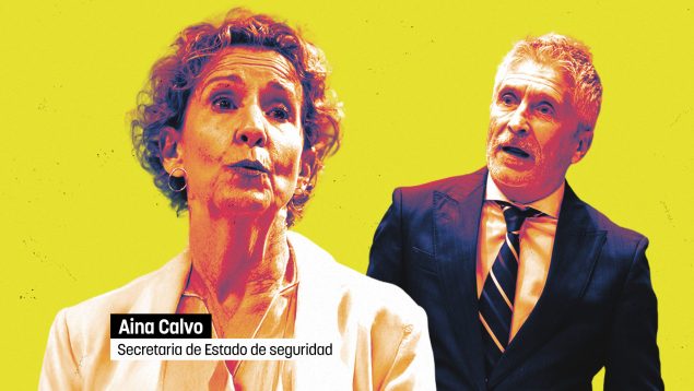Aina Calvo y Fernando Grande-Marlaska.