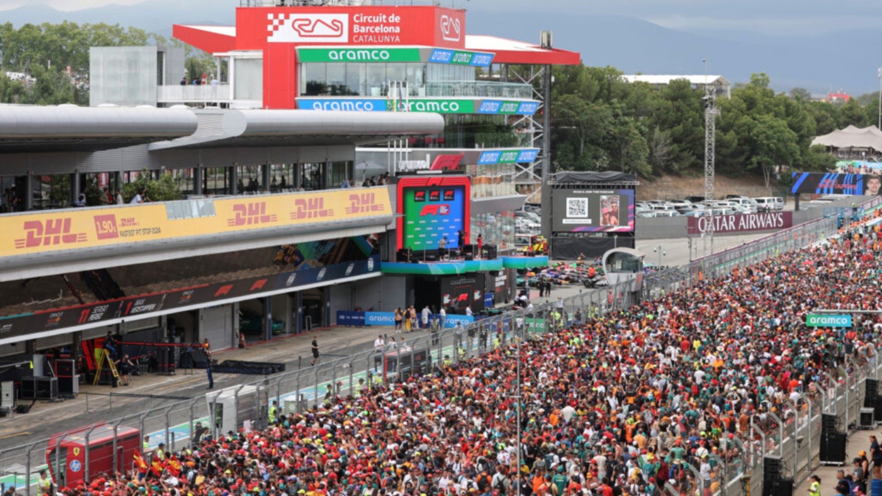 El podio de Montmeló en 2024.